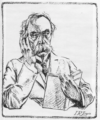 Cartoon by I. R. Lewis in The Rebel (March 1919; Harris, 67)
